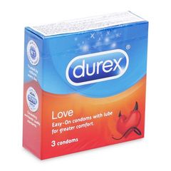 Bao cao su Durex Love (3 cái/hộp)
