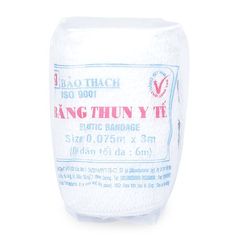 Băng thun trắng 2 móc Bảo Thạch 7.5x300cm