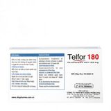 Thuốc điều trị triệu chứng của mày đay mạn tính Telfor 180mg (Hộp 2 vỉ x 10 viên)