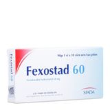 Thuốc điều trị bệnh viêm mũi dị ứng & nổi mề đay vô căn mãn tính ở người lớn và trẻ em trên 6 tuổi Fexostad 60 (10 viên/hộp)