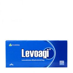 Thuốc điều trị viêm mũi dị ứng, mày đay mạn tính Levoagi 5mg (1 vỉ x 10 viên/hộp)