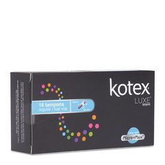 Băng vệ sinh Kotex Luxe Tampons (16 Tampons loại vừa/hộp)