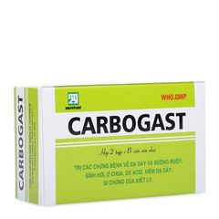 Viên nén nhai điều trị các bệnh về dạ dày và đường ruột Carbogast (2 tuýp x 15 viên nén/hộp)