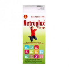 Sirô bổ sung Vitamin và khoáng chất phòng ngừa và hiệu chỉnh tình trạng suy dinh dưỡng của trẻ Nutroplex (60ml)