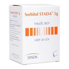 Thuốc chỉ định điều trị triệu chứng khó tiêu – táo bón Sorbitol Stada 5g (20 gói/hộp)