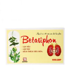 Thuốc điều trị các bệnh về gan mật và thận, rối loạn tiêu hóa Betasiphon (2 vỉ x 10 viên/hộp)