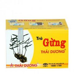 Trà gừng dùng cho các trường hợp cảm lạnh, nôn mửa tiêu chảy Thái Dương (Hộp 10 gói x 3g)