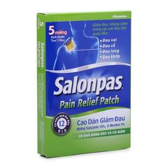 Cao dán giảm đau, kháng viêm Salonpas Pain Relief Patch (5 miếng/hộp)