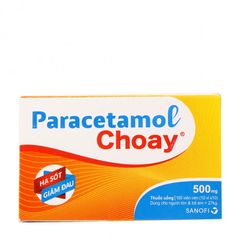 Thuốc giảm đau, hạ sốt Paracetamol Choay 500mg (10 vỉ x 10 viên/hộp)