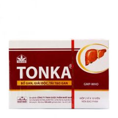 Thuốc bổ gan, giải độc, tái tạo gan Tonka (2 vỉ x 10 viên/hộp)