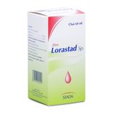 Siro điều trị làm giảm triệu chứng viêm mũi dị ứng & chứng nổi mề đay mãn tính Lorastad Sp Stada (60ml)