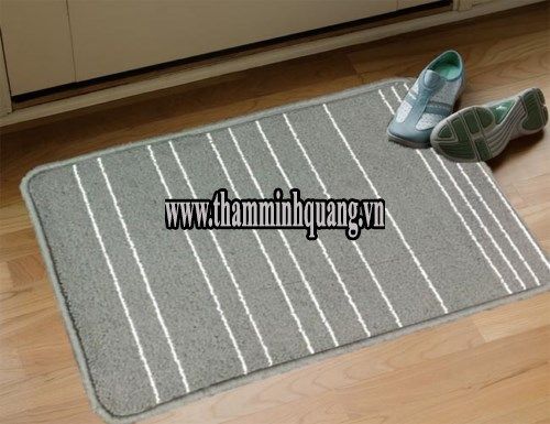 Thảm chùi chân gel sọc