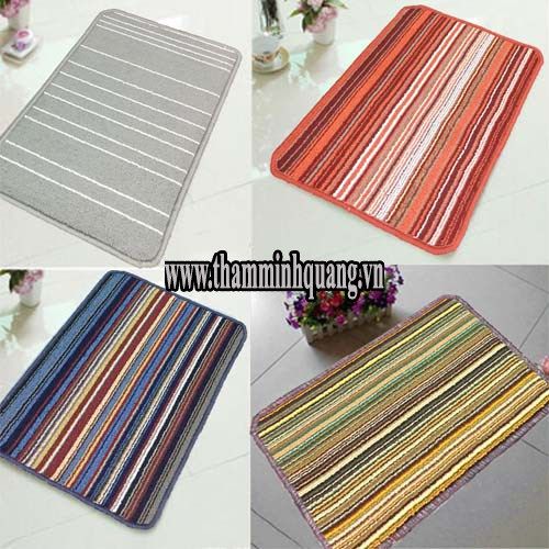 Thảm chùi chân gel sọc