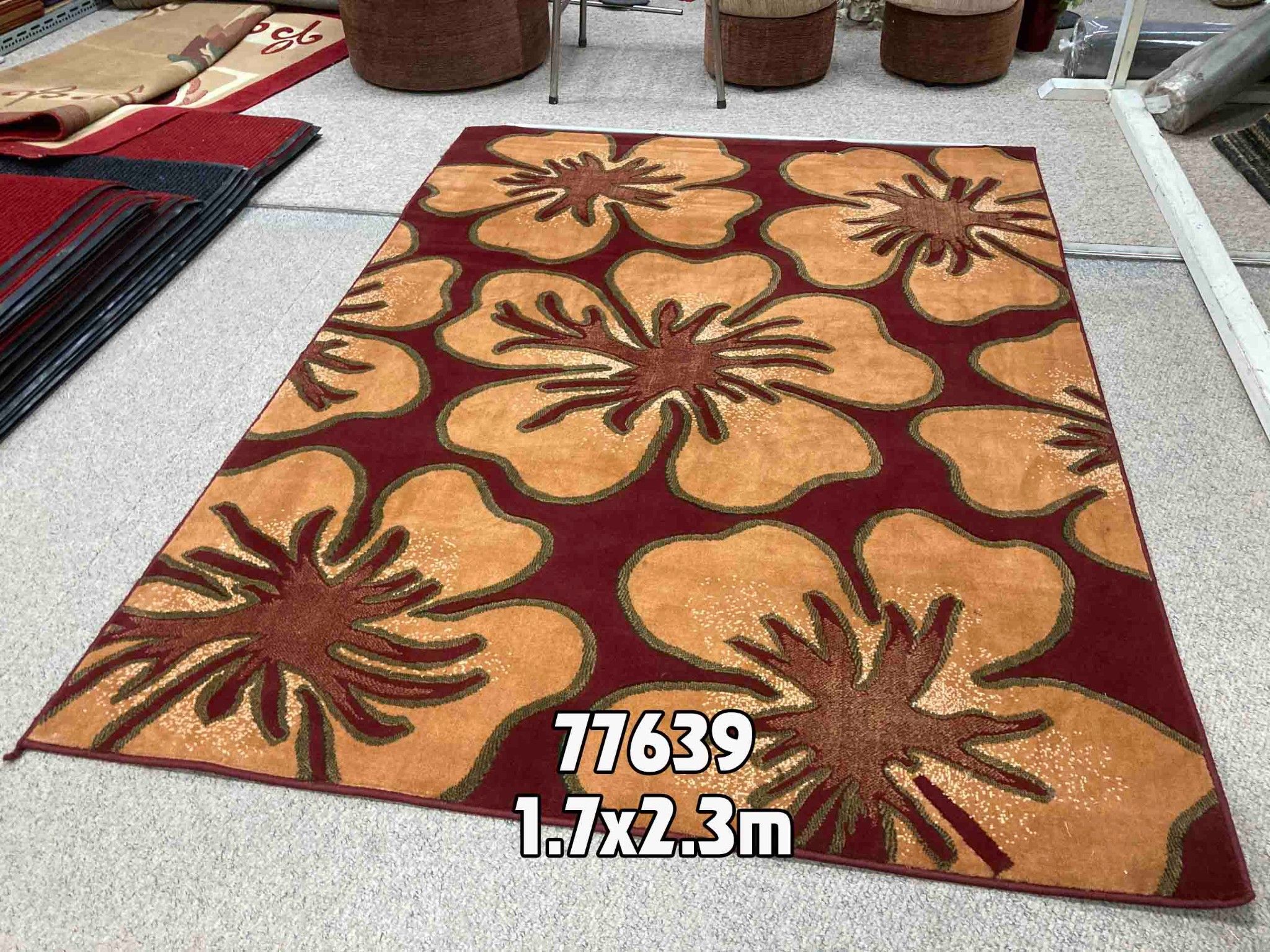 Thảm hoa lớn 77639 size 1.7x2.3m