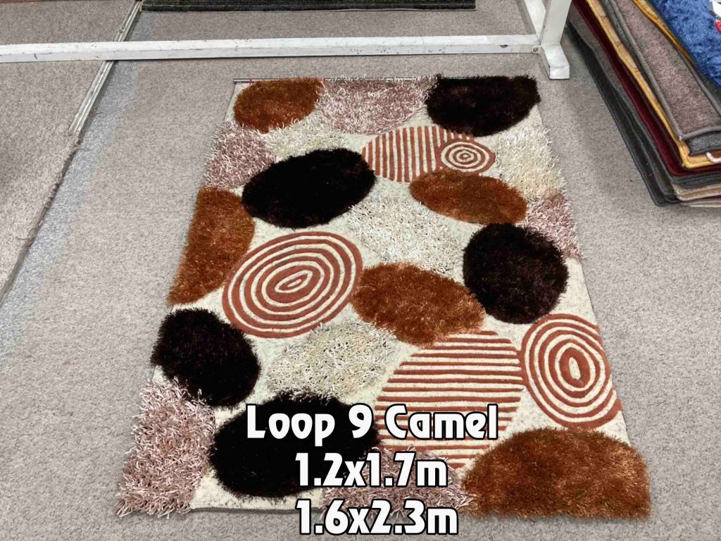 Thảm Shaggy Loop 9 Camel