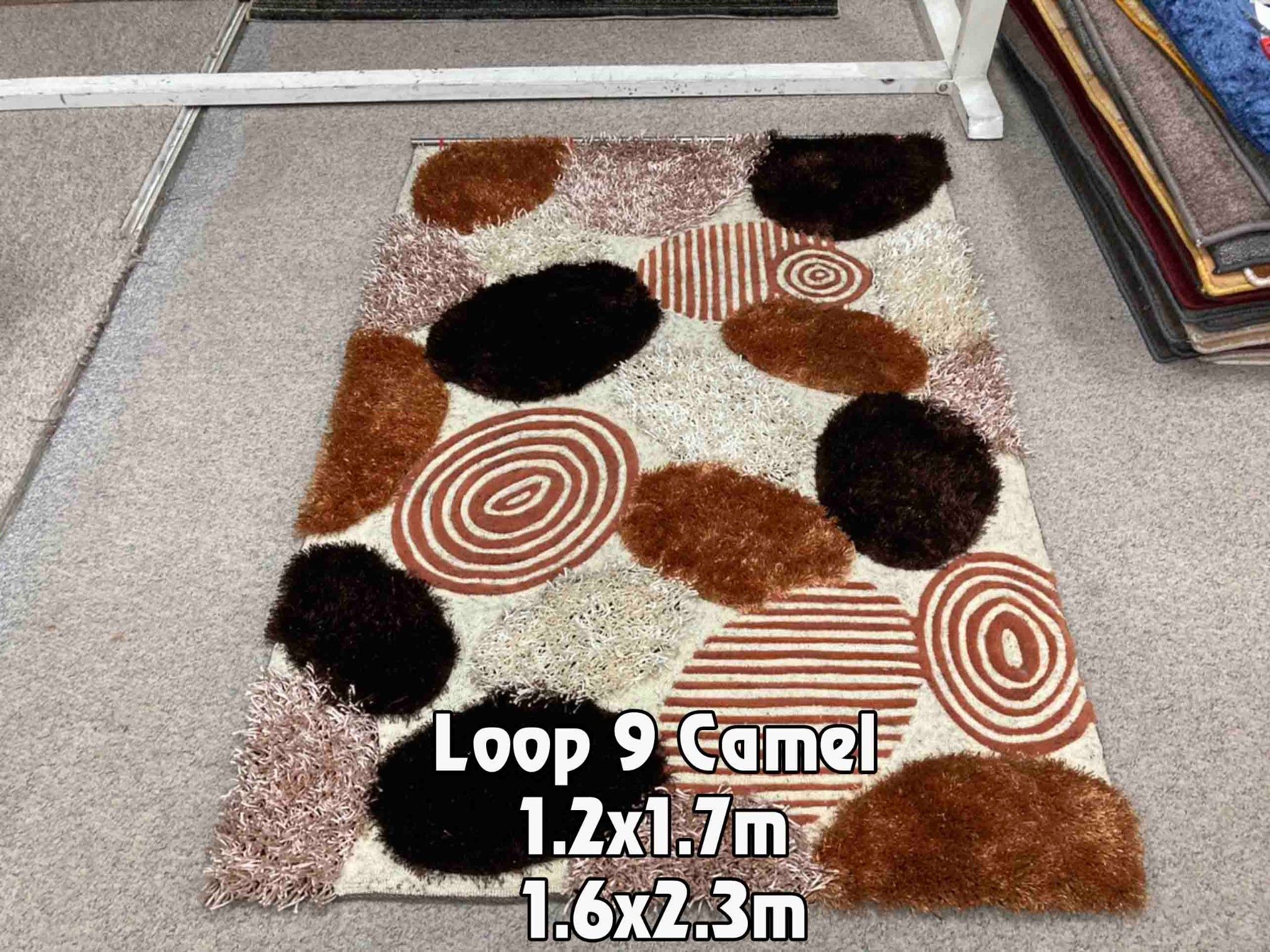 Thảm Shaggy Loop 9 Camel