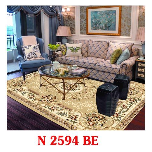 Thảm trang trí màu kem YL N 2594 BE