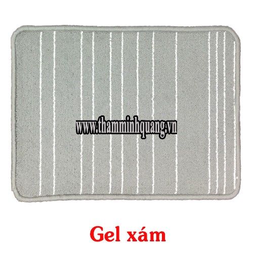 Thảm chùi chân gel sọc