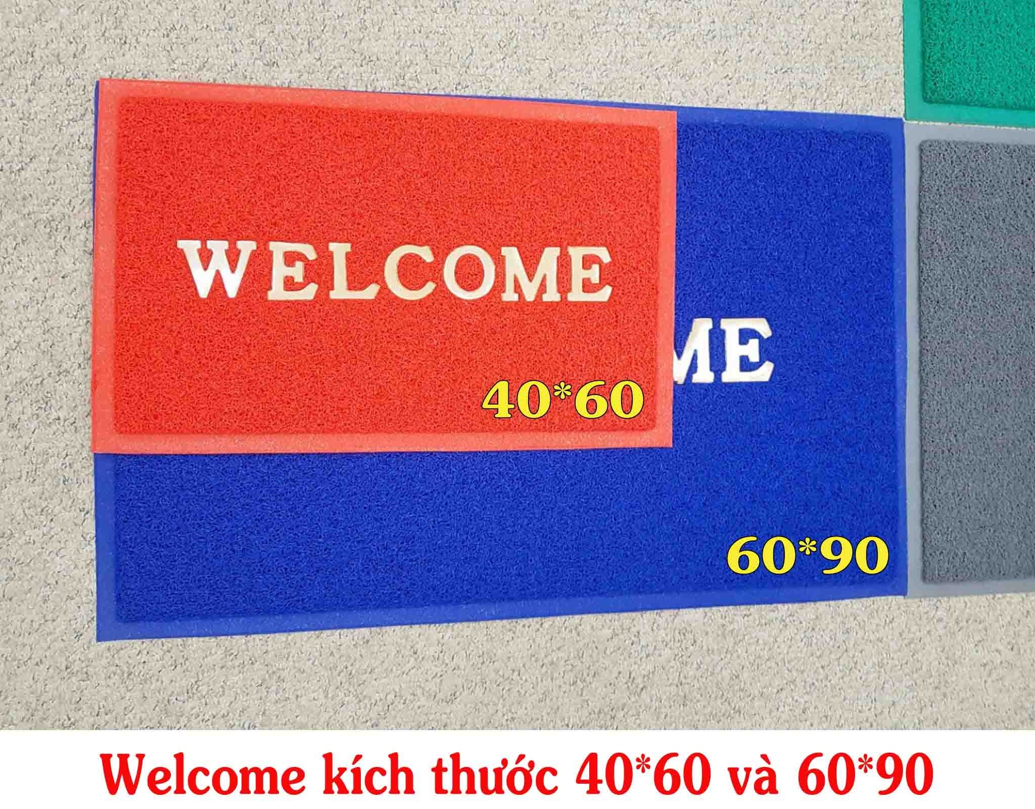 Thảm chùi chân chống trượt WELCOME