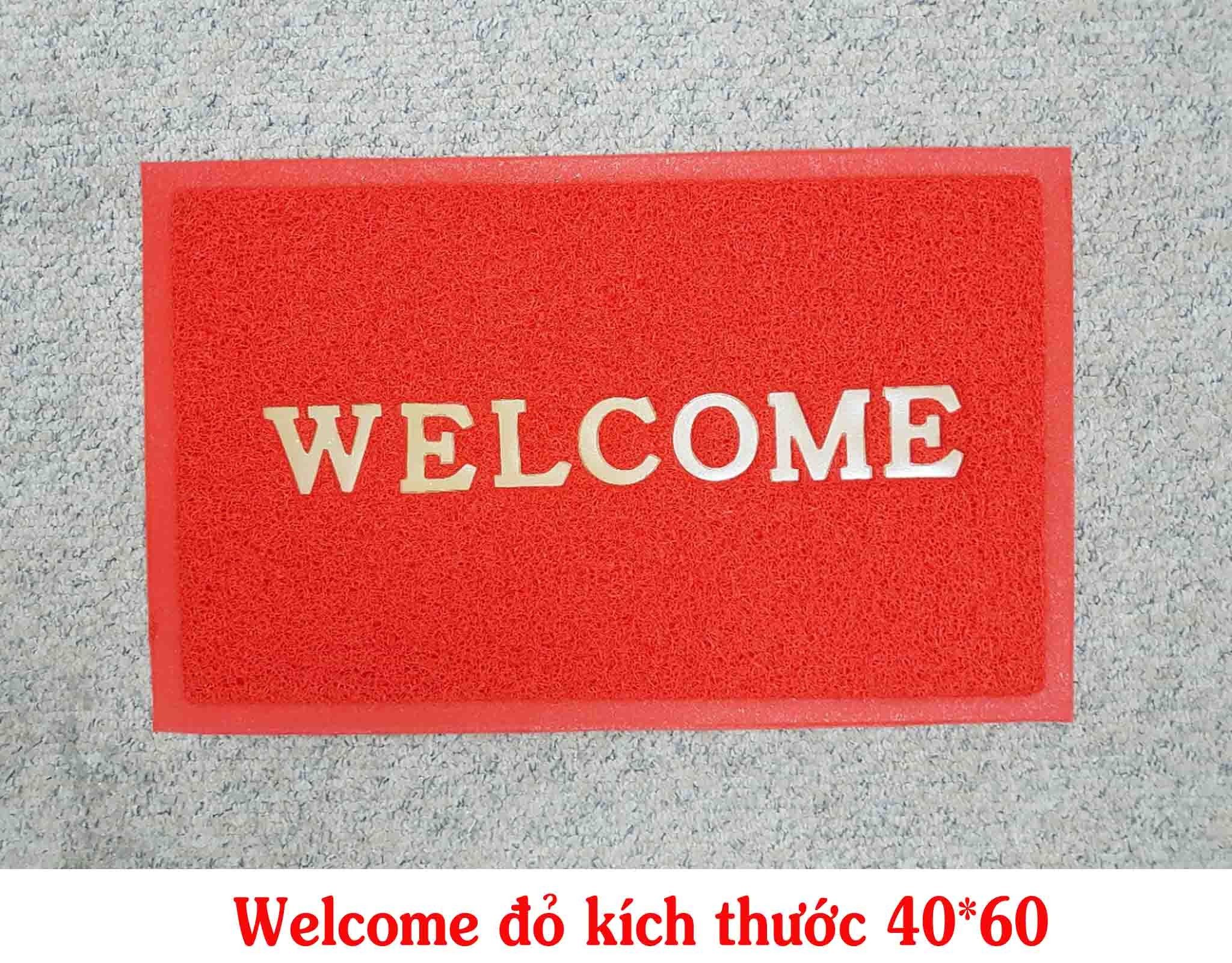 Thảm chùi chân chống trượt WELCOME