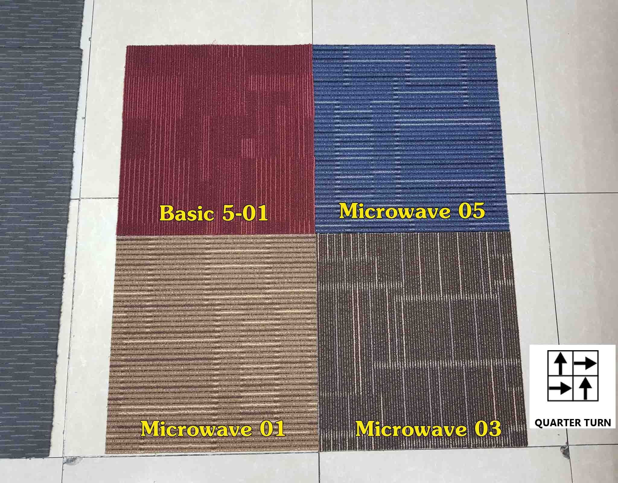 Thảm Gạch Hoa Văn Basic 5-01 Màu đỏ