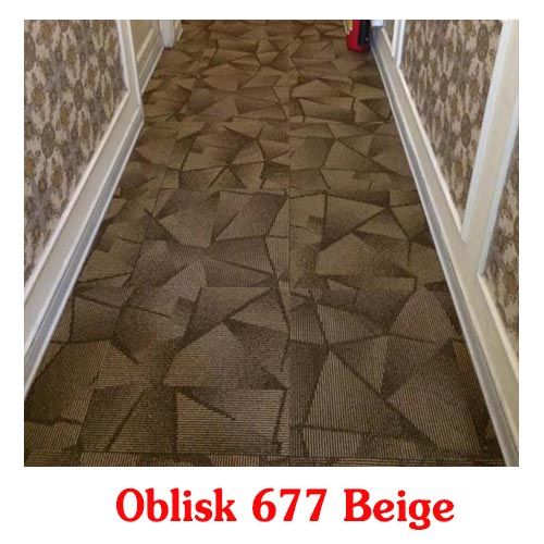 Thảm tấm Oblisk màu vàng 677 Beige