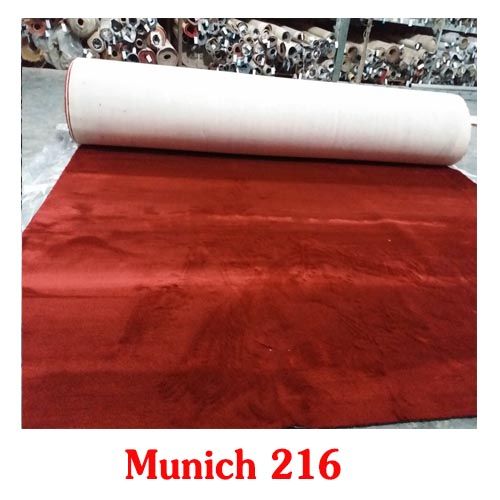 Thảm len xù màu đỏ Munich 216