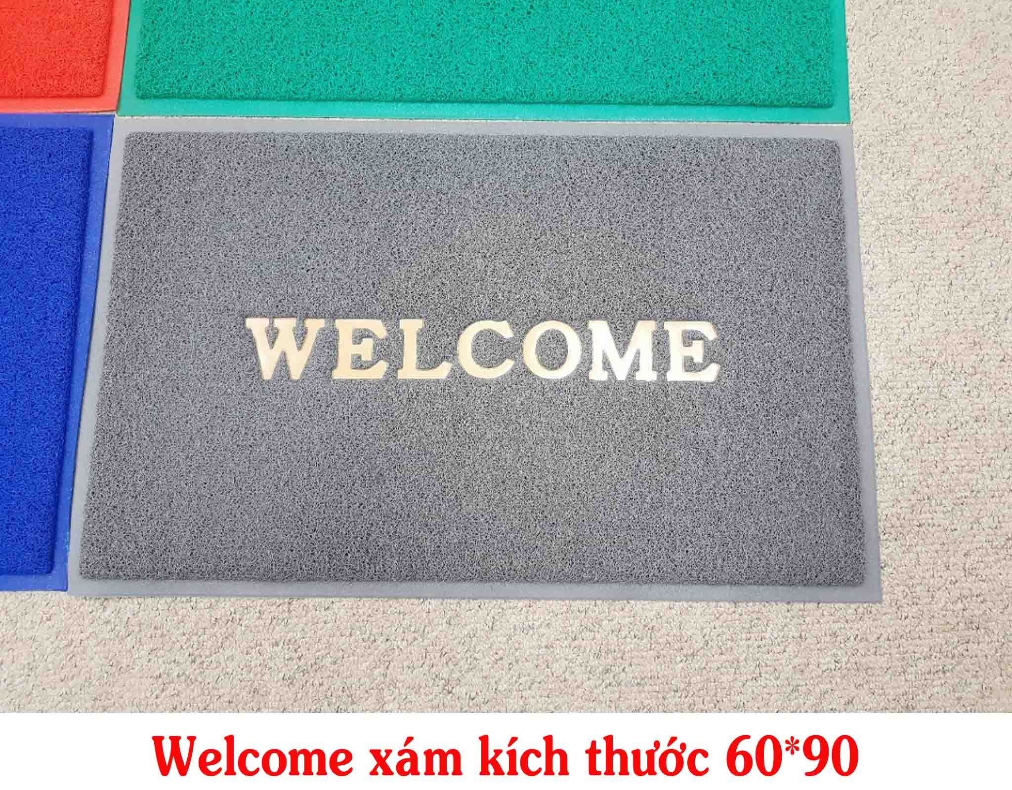 Thảm chùi chân chống trượt WELCOME
