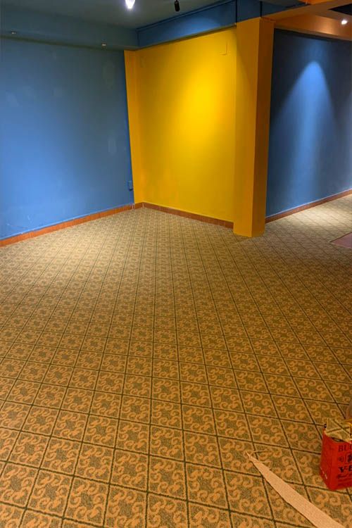 Thảm sàn giá rẻ màu xanh lá Mazaya 464