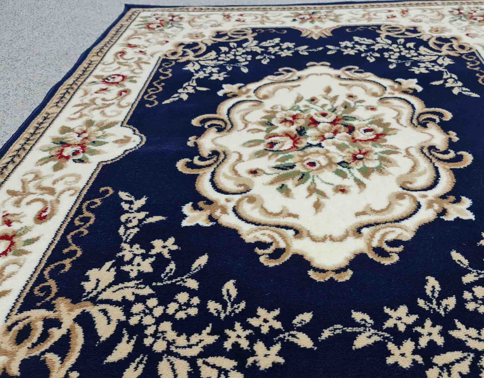 Thảm phòng khách màu xanh dương YL N 2603 BT