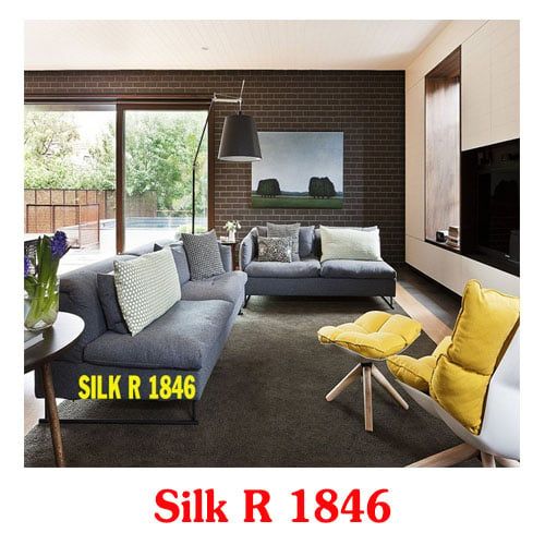 Thảm tấm màu đen SALON UAE SILK R 1846