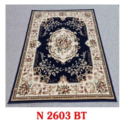 Thảm phòng khách màu xanh dương YL N 2603 BT