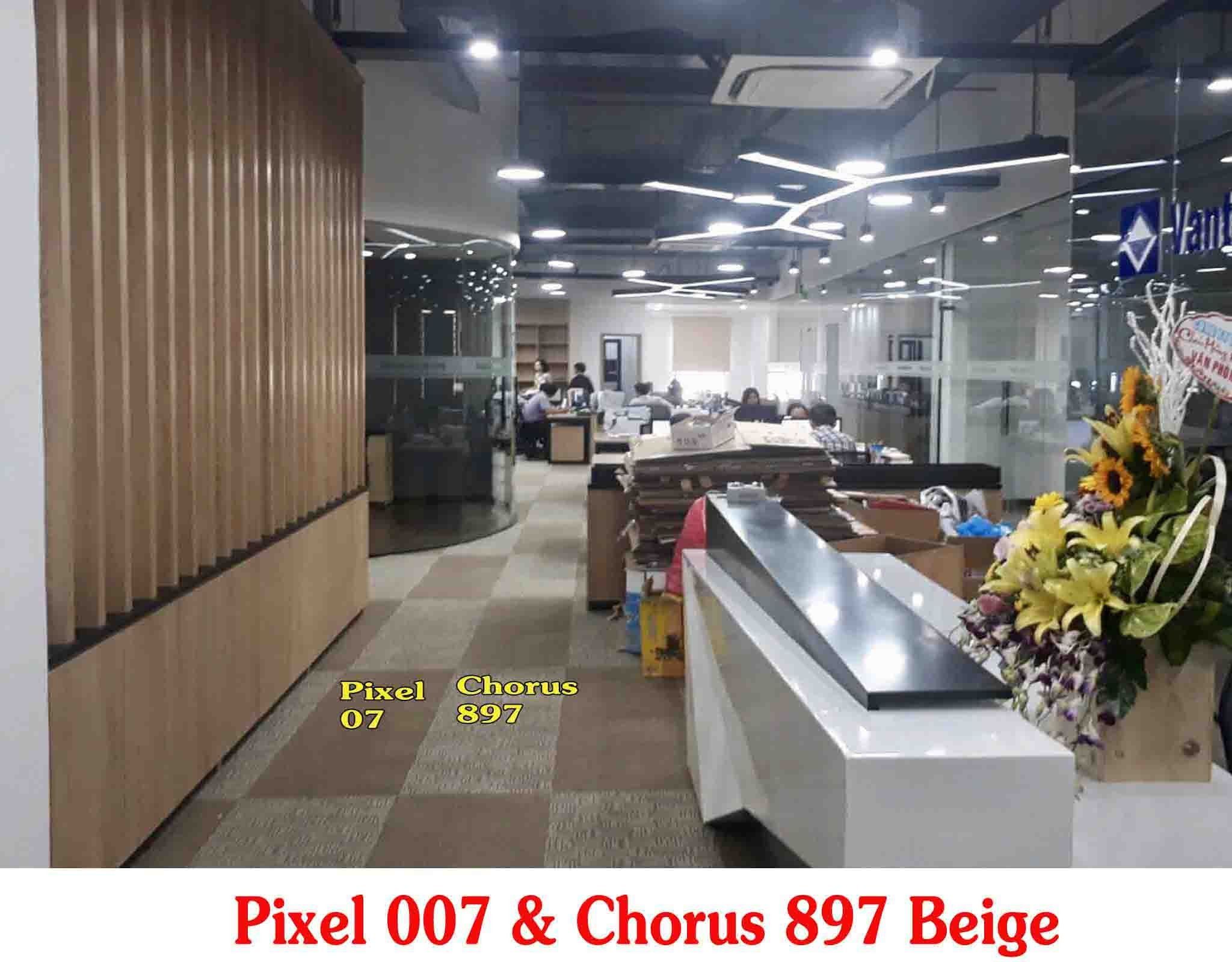Thảm gạch màu nâu PIXEL 007