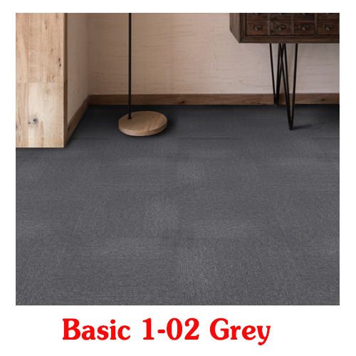 Thảm Gạch Màu Xám Basic 1-02