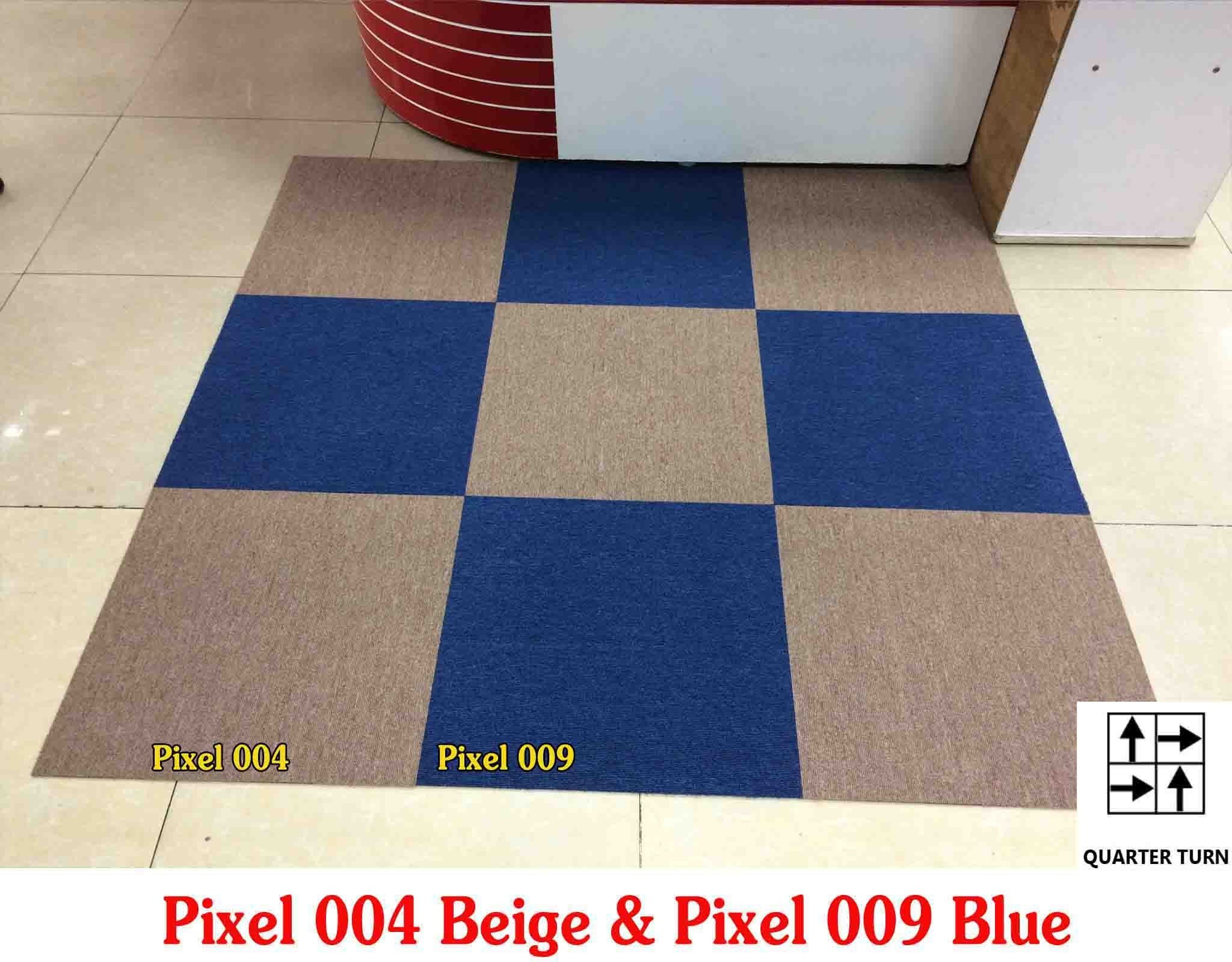 Thảm văn phòng PIXEL 009 xanh dương