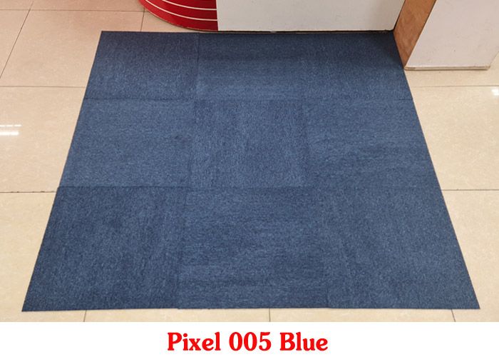 Thảm văn phòng xanh dương Pixel 005
