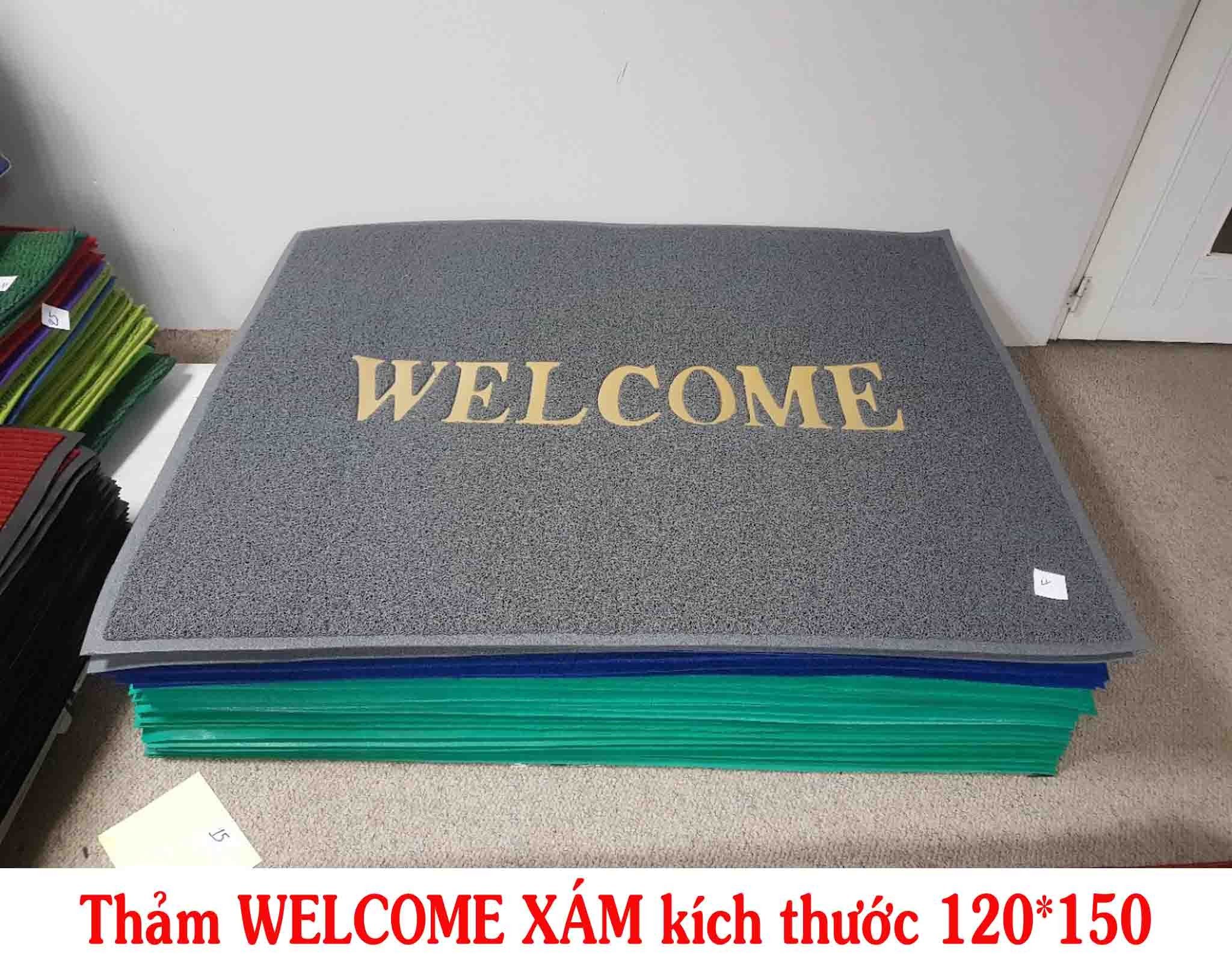 Thảm chùi chân chống trượt WELCOME