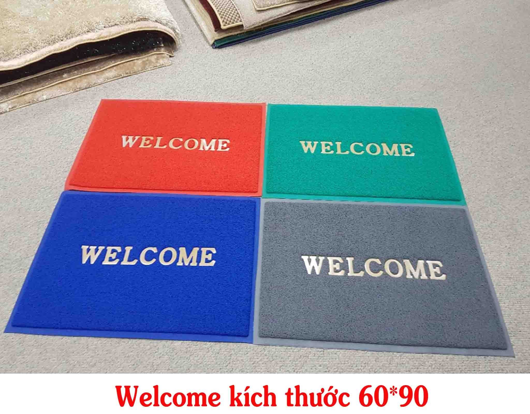 Thảm chùi chân chống trượt WELCOME
