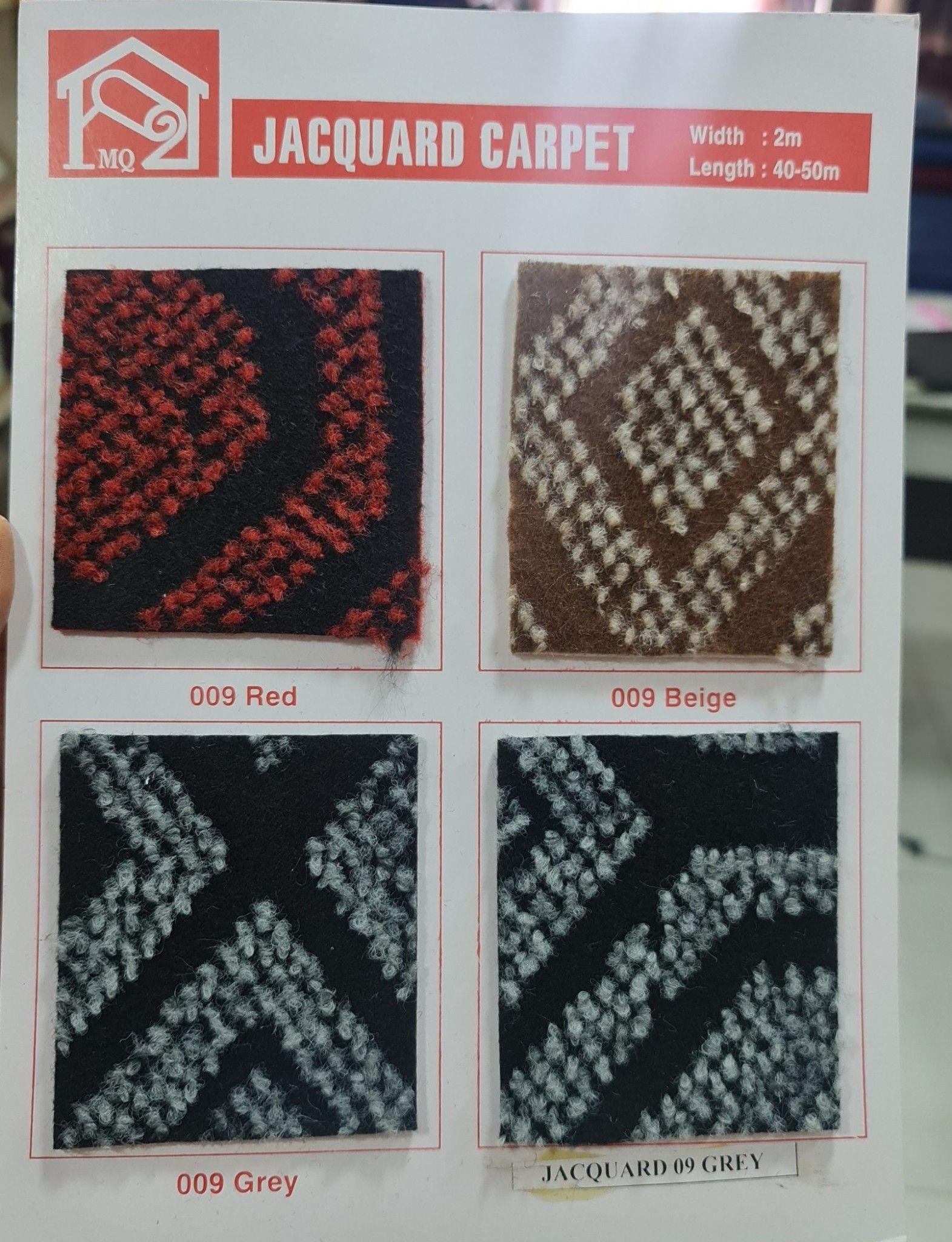 Thảm nỉ hoa văn Jacquard 09