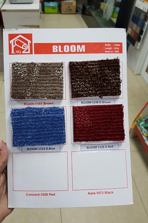 Thảm trải khách sạn màu xanh dương BLOOM 1153