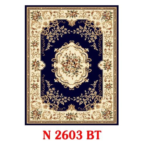 Thảm phòng khách màu xanh dương YL N 2603 BT