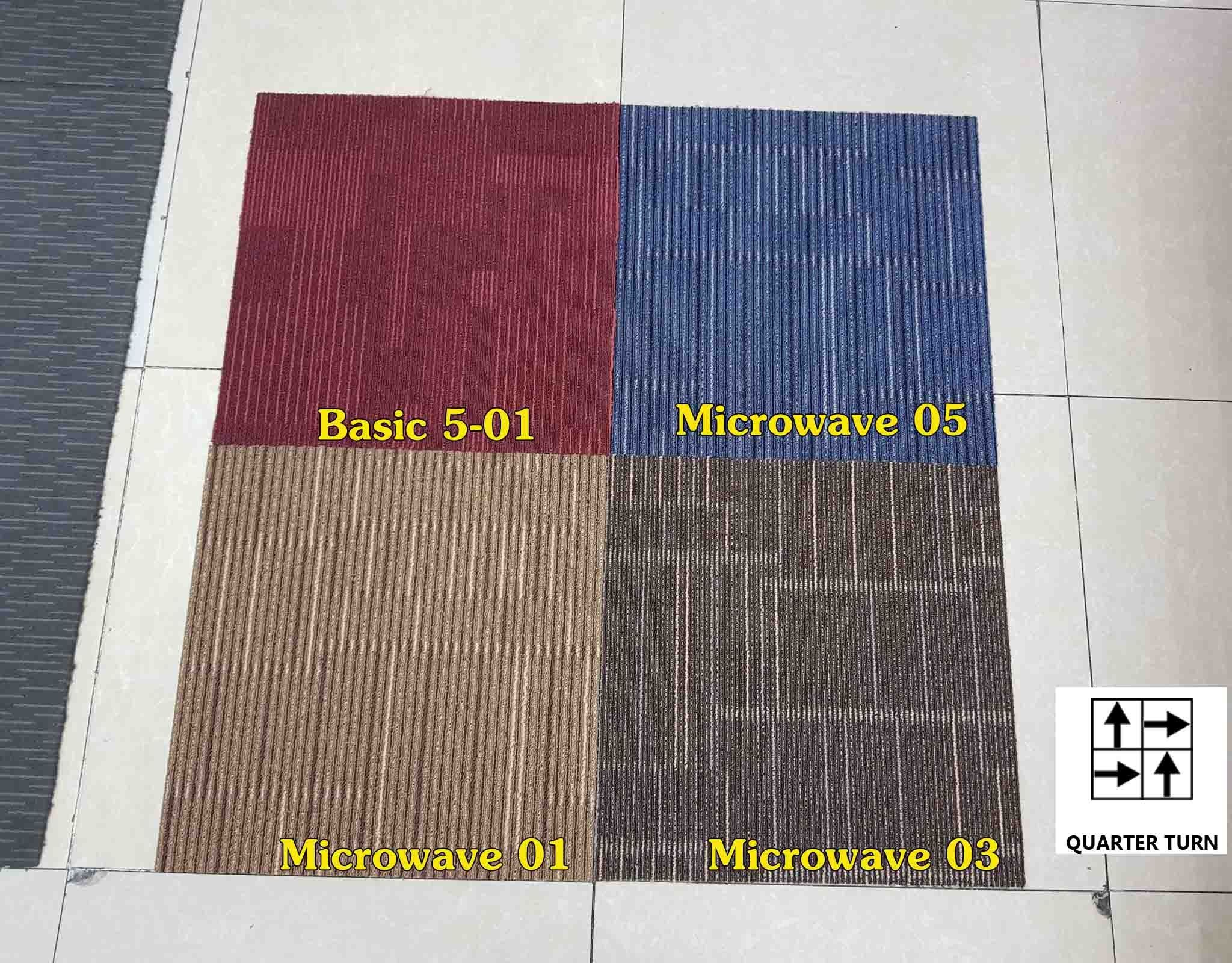 Thảm tấm Microwave 03 màu nâu