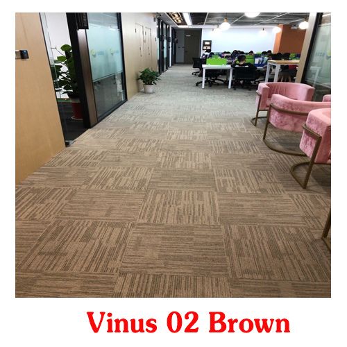 Thảm tấm lót văn phòng VINUS 02 màu nâu