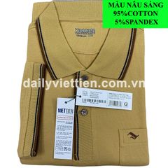 Áo thun Việt Tiến màu Nâu Sáng số 1321