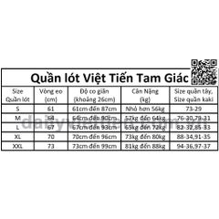 Quần lót Việt Tiến Tam Giác Brief màu Xanh Dương Blue số 589