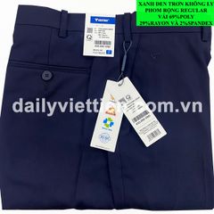 Quần tây Xanh Đen Việt Tiến không ly số 643