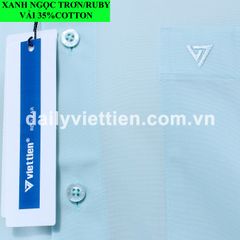 Sơ mi Xanh Ngọc Việt Tiến số 1302