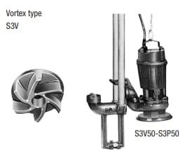 Bơm chìm nước thải Inox SHINMAYWA Model S3V82 5.5 kW  Cỡ cổng 80mm