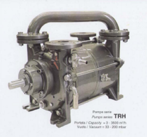 Bơm chân không vòng nước 2 cấp Travaini Model TRHE 40-190/C/F
