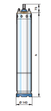 Động cơ Bơm hỏa tiễn 6inch PEDROLLO Model 6PD / 40